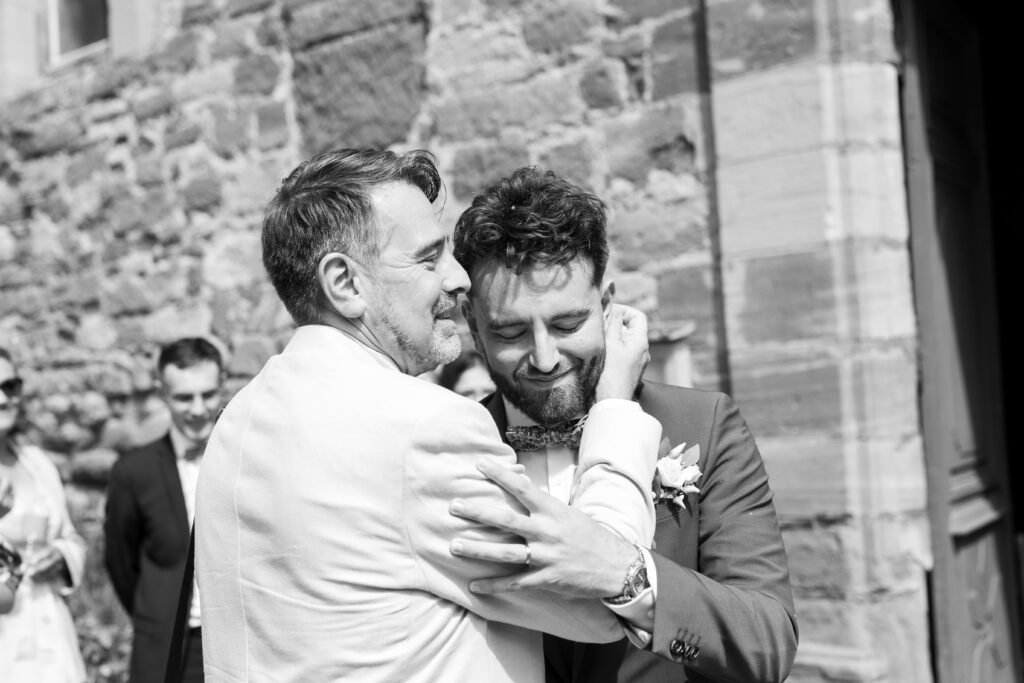 Moment d’émotion pendant le mariage de Marine et Dorian