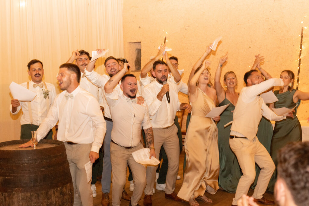 Ambiance de soirée pendant le mariage de Marine et Dorian